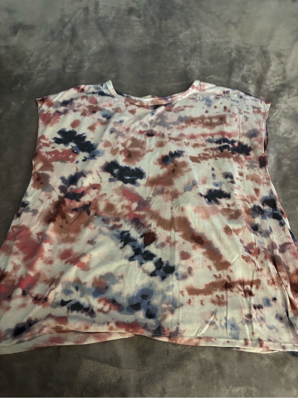 Old Navy Tie-Dye Scoop Neck Tank Top in Pink, Blue and Brown